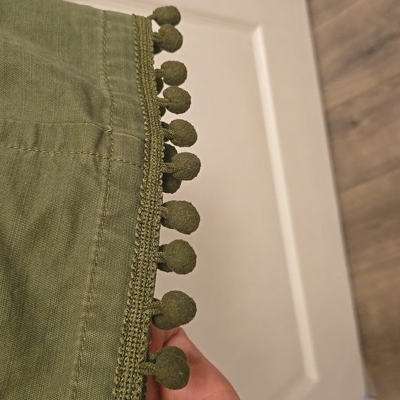 Talbots Green Utility Jacket with Pom Poms. Size XS Womens - Picture 4 of 7